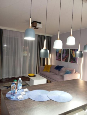 Apartament Rainbow z kominkiem
